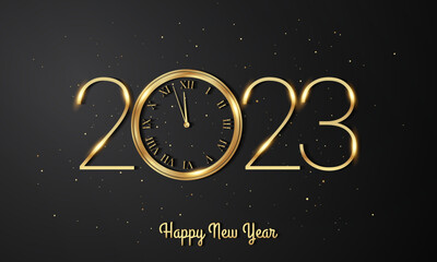2023 Happy New Year Background Design.