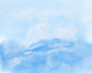 Landscapes water blue watercolor.Abstract background. Printable. Business card. Pastel. Wall art.