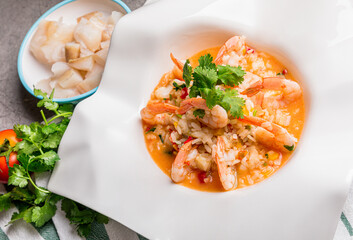 Arroz de Tamboril e Camarão