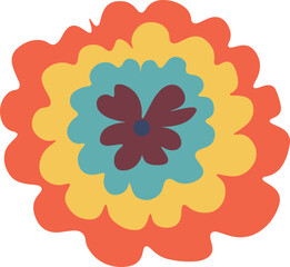 illustration of a beautiful floral background with flowers, meadow flower, wildflower,  and medicinal, healing herb 