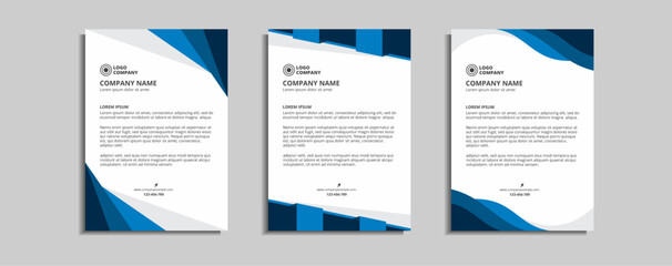 modern corporate letterhead template design