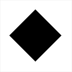 Black square on white background shapes