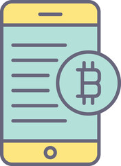 Bitcoin Mobile Icon