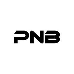 PNB letter logo design with white background in illustrator, vector logo modern alphabet font overlap style. calligraphy designs for logo, Poster, Invitation, etc.