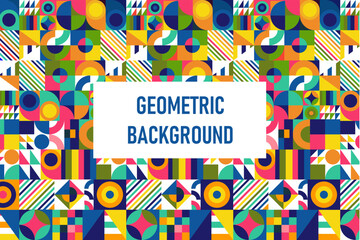 Obraz premium Abstract colorful geometric background 