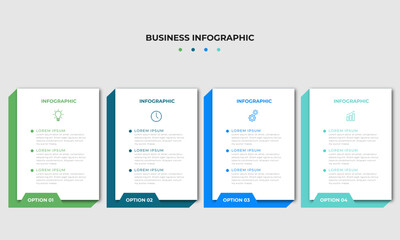 Steps Timeline Infographics Design Template	