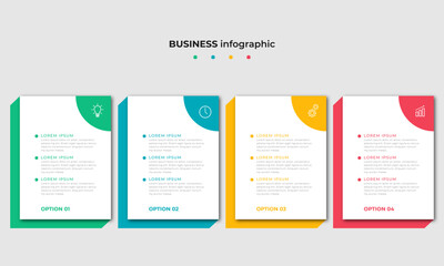 Steps Timeline Infographics Design Template	