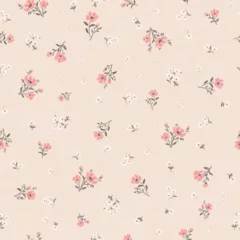 Gardinen Blumen Muster  Summer flowers. Hand drawn seamless pattern  © Maryco