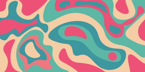 Fototapeta premium The stylized height of the topographic contour map in lines, contours. Concept of a conditional geography scheme and the terrain path. Vector illustration.