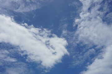 blue sky with clouds