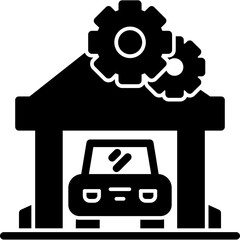 Car Repair Shop Icon