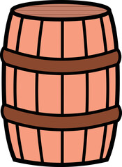 これは樽のイラストです。