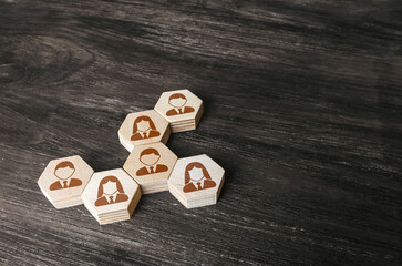 Connecting people by work relationships and interests. Consolidation. Joining forces to achieve a...