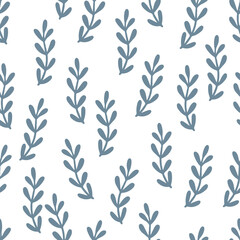 Seamless minimal dandelion pattern. Great for fabric, textile, wrapping paper. Vector illustration. 