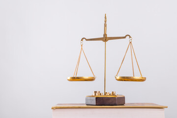 scales of justice isolated