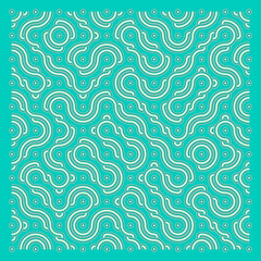 Color truchet tiling connections illustration