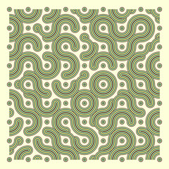 Color truchet tiling connections illustration