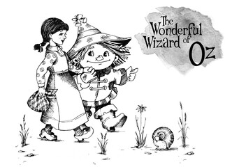 Dorothy and Scarecrow