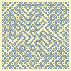 Color truchet tiling connections illustration