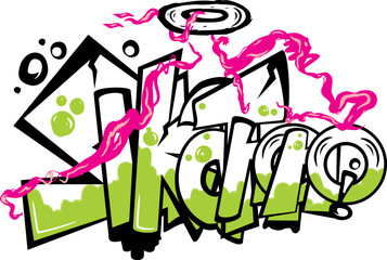 Obraz premium The Sukatmono Mural Design is a painting that can be applied to the surface of the walls, t-shirts or ceilings of the house with other paintings.