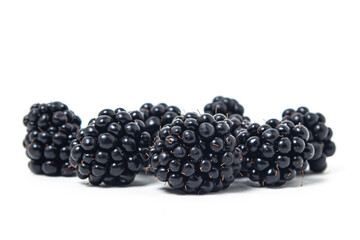 Blackberry isolated on white background. Healthy and tasty berry