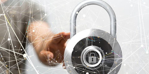 security data code digital in hand