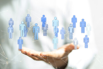 conference Digital Network and data concept 3d