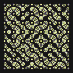 Color truchet tiling connections illustration