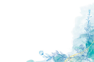 abstract background with flowers