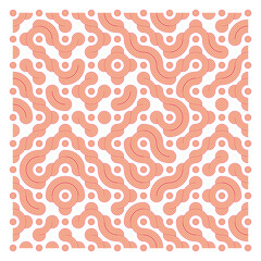 Color truchet tiling connections illustration