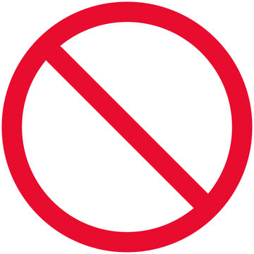 no red sign vector design