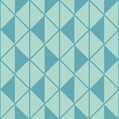 Fototapeta premium Green triangular background seamless pattern for wrapping paper decoration and design