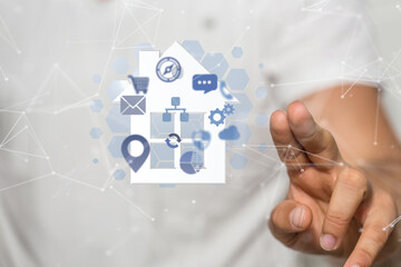 Model of the house and digital iot