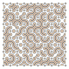 Color truchet tiling connections illustration