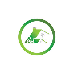 home tech logo vector illustration