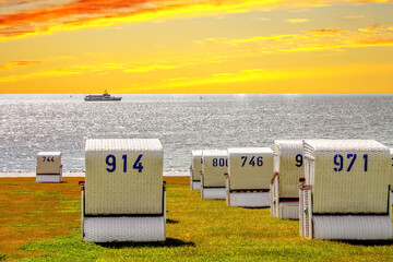 Strand von Buesum, Ostsee, Deutschland 