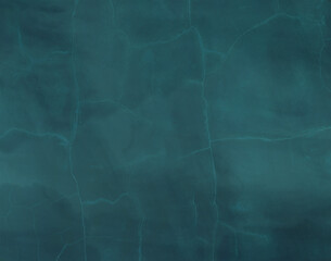 Dark turquoise color background with different cracks and grungy different texture.
