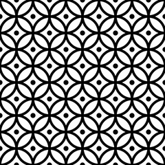 Vector seamless pattern with geometric circle