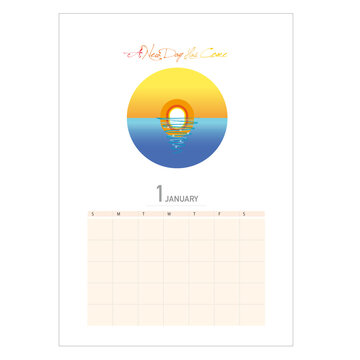 beginning of the year January calendar