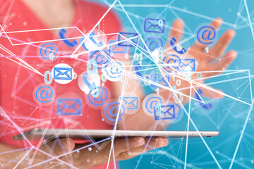 Mail Communication Connection message to mailing