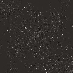 Night Starry Sky Seamless Patterns. Star Space Vector Backgrounds. Collection Abstract Black Textures with White Dots.