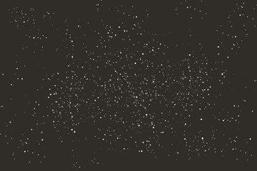 Night Starry Sky Seamless Patterns. Star Space Vector Backgrounds. Collection Abstract Black Textures with White Dots.