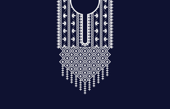 Ethnic oriental pattern traditional. Ethnic neckline for print purple tones. Neck print in vector. Floral design in vector for collar, collar border, blouse, collar shirt.