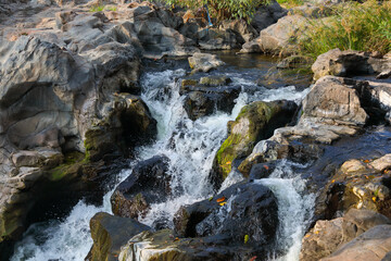 Beautiful Hogenakkal Falls in India