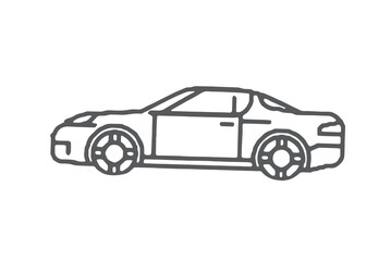 Fototapeta premium sketch of a car. vector illustration