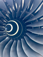 Huge airplane engine propellors create beautiful patterns.