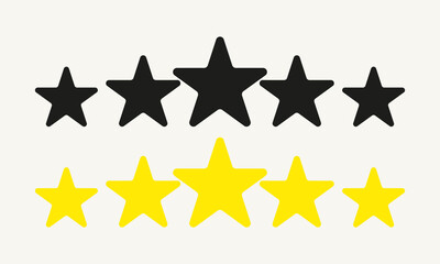Stars for rating. Vector illustration. Service, rate, app, application, user, online, internet, evaluate, mark, game, gamer, hotel. Business concept. Vector line icon for Business and Advertising