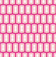 Abstract Geometric Retro Style Chains Seamless Pattern Trendy Fashion Colors Perfect for Allover Fabric Print or Wall Paper Minimal Simple Concept