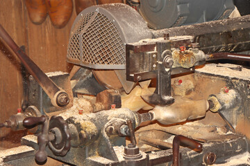 The making of clogs, a traditional Dutch craft of making wooden traditional shoes