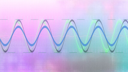 Abstract wavy multicolored background image.